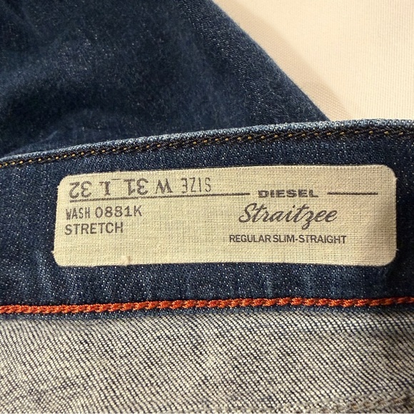 Diesel Dark Blue Women's Straight Leg Jeans - Picture 3 of 6